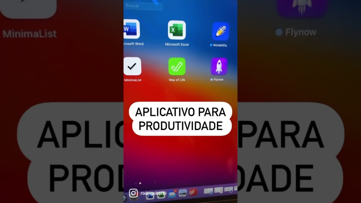 Aplicativo para produtividade