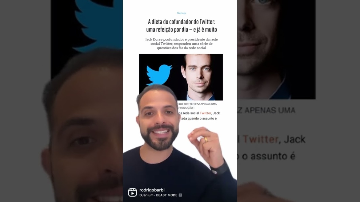 Jack Dorsey do Twitter é bizarro! Vídeo completo no meu insta @rodrigobarbi me segue lá