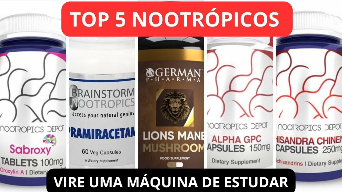 TOP 5 NOOTRÓPICOS! VIRE UMA MÁQUINA DE ESTUDAR